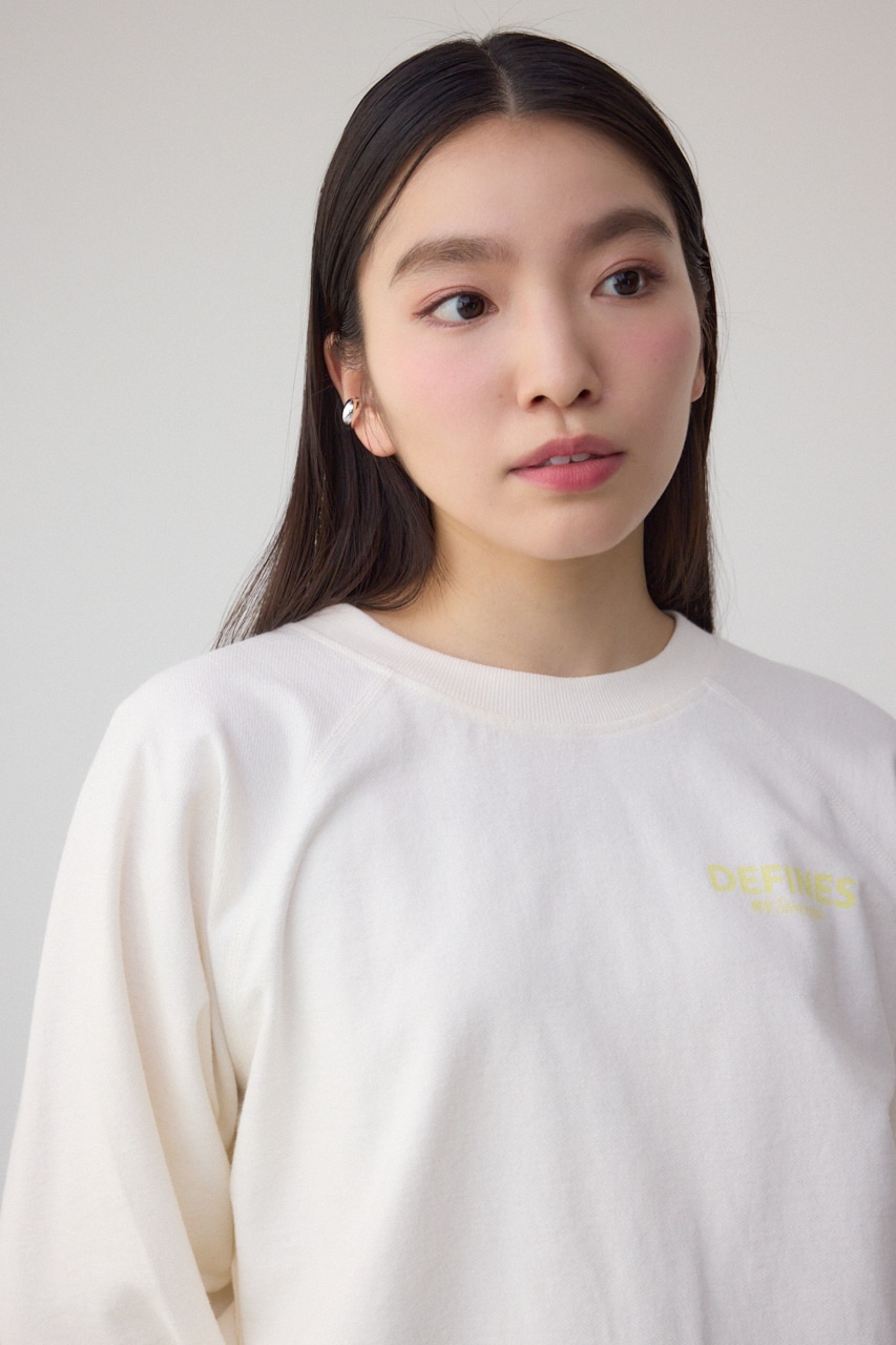 ミニウラケプリントトップス O/WHT FREE