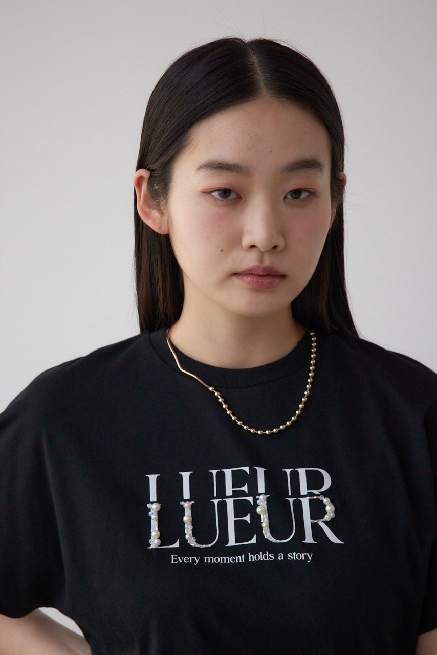 ジュエリーアソートプリントTシャツ BLK FREE