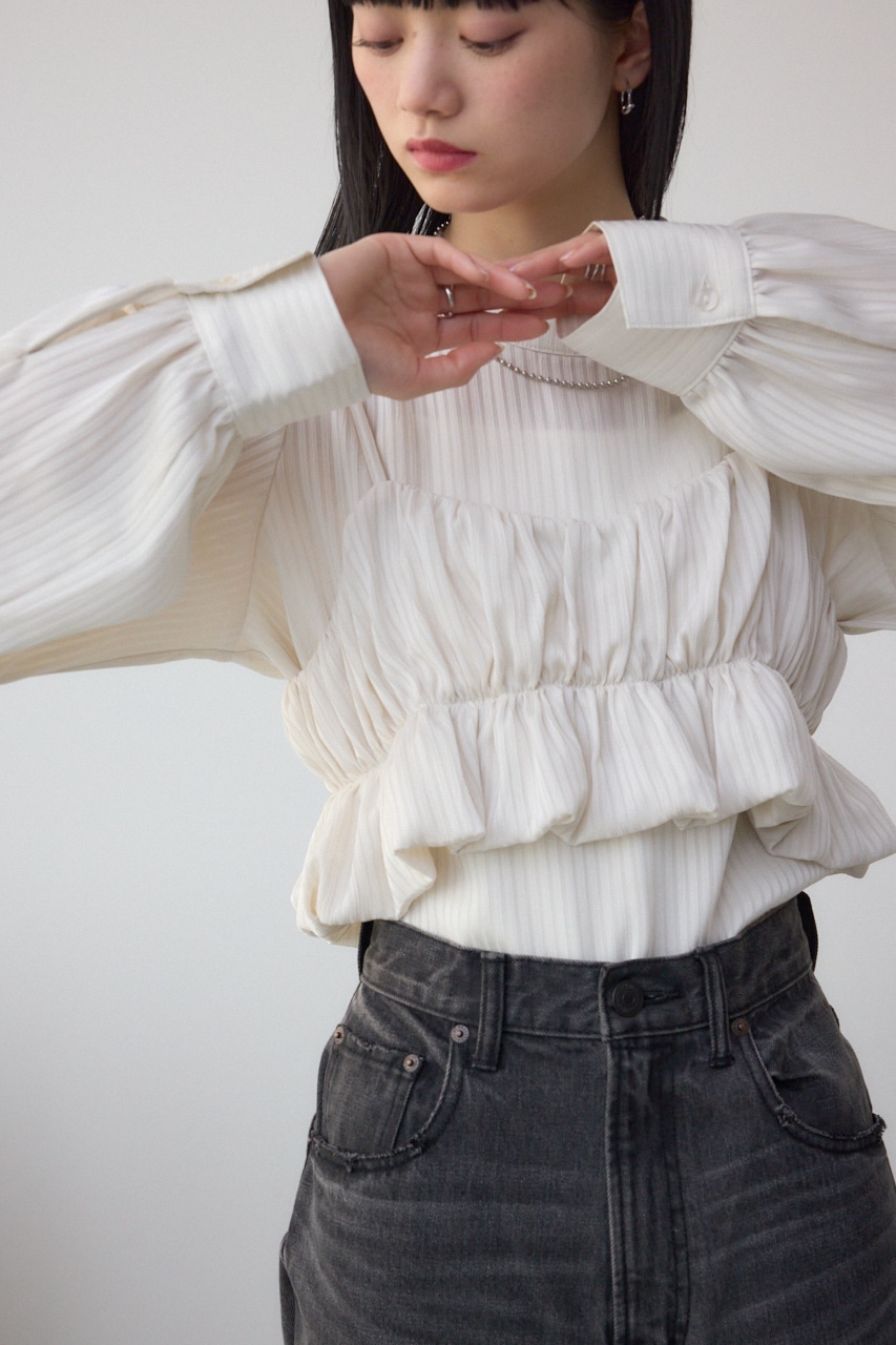 バルーンビスチェレイヤードセットブラウス IVOY FREE