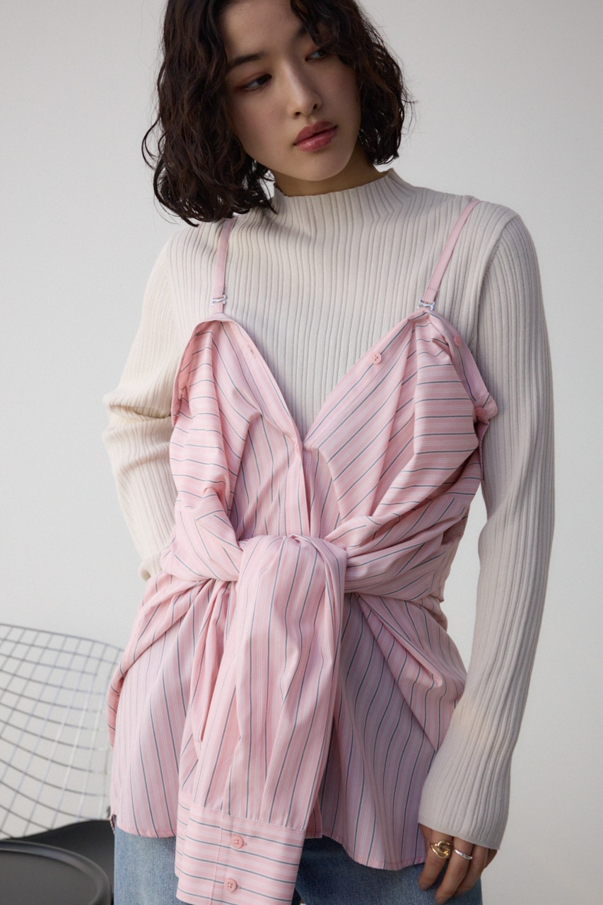 3WAYデザインシャツ 柄PNK FREE