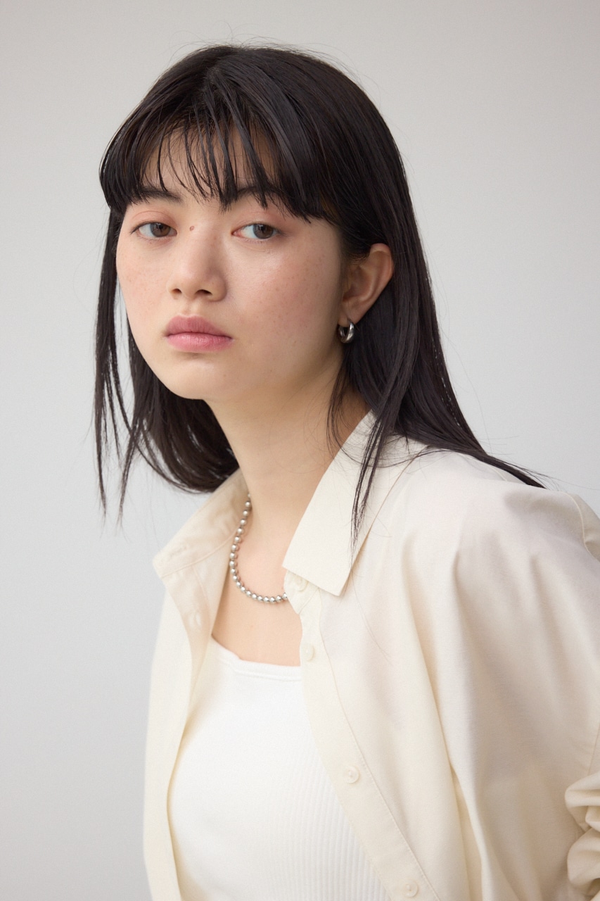 ラウンドヘムドロストシャツ IVOY FREE