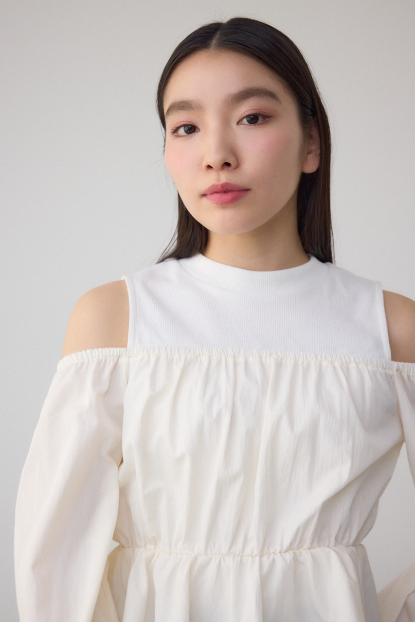 オフショルレイヤードブラウス IVOY FREE