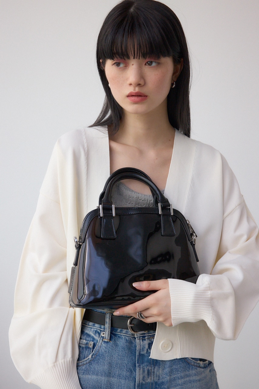 ダブルジッパークリアバッグ BLK FREE