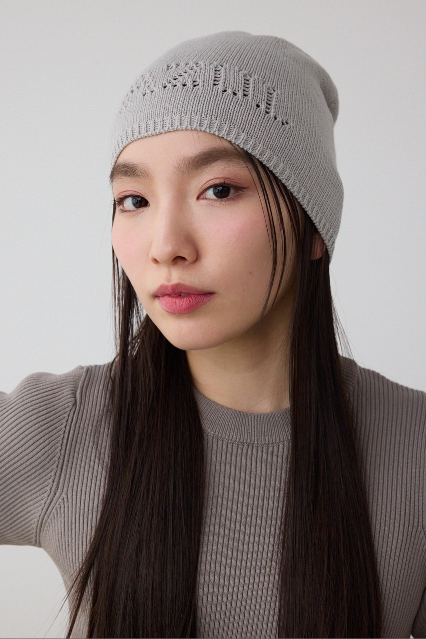 AZUL BY MOUSSY | ロゴパンチングニットビーニー (帽子 ) |SHEL'TTER