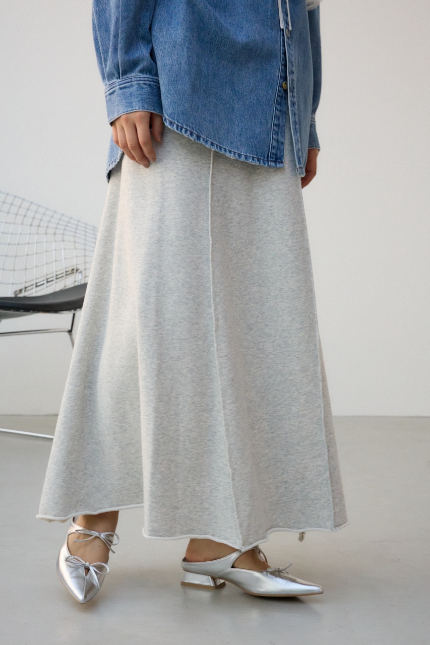 ビンテージライクウラケスカート T.GRY FREE