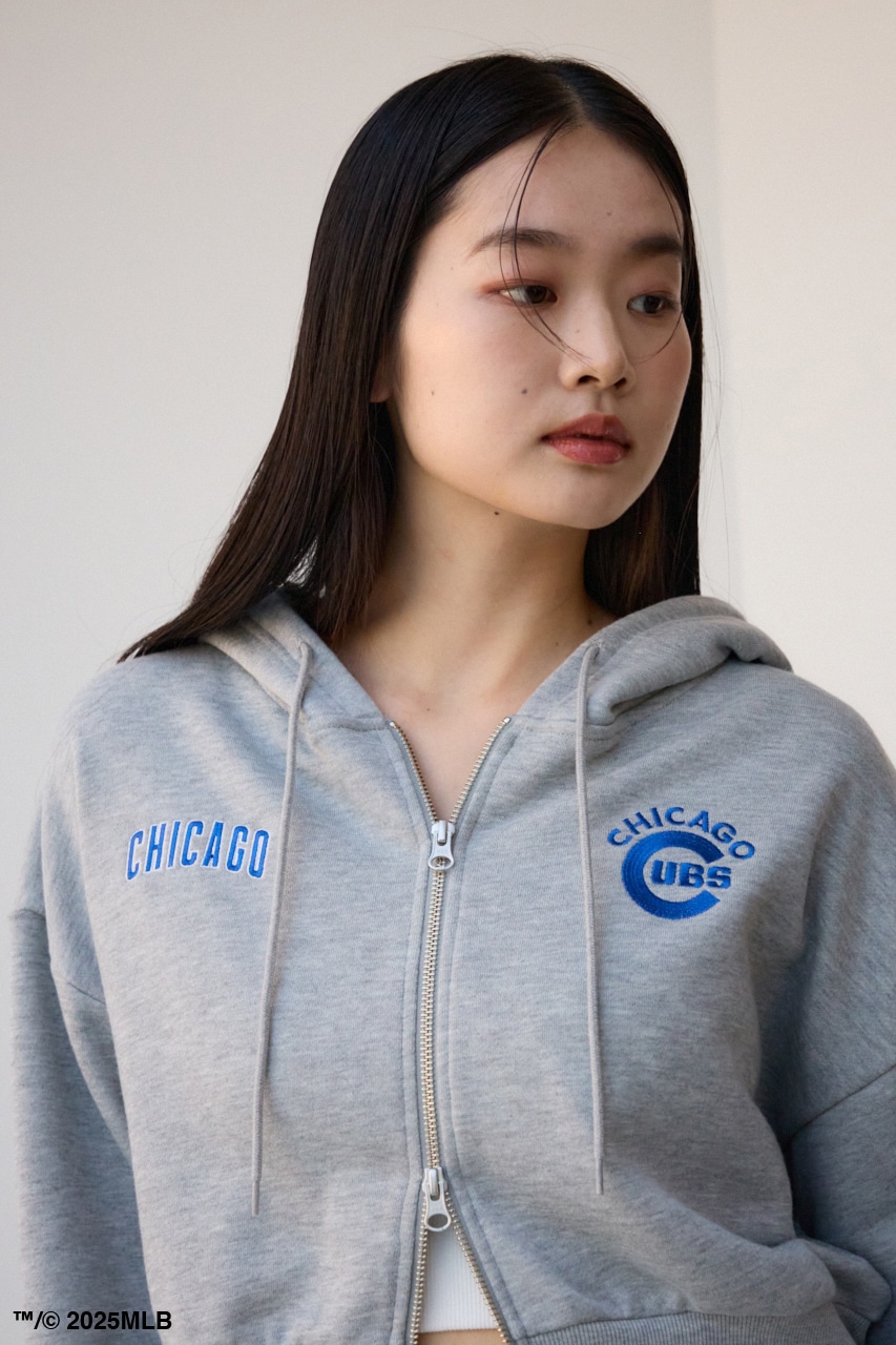 【MLB】ジップフーディー GRY FREE