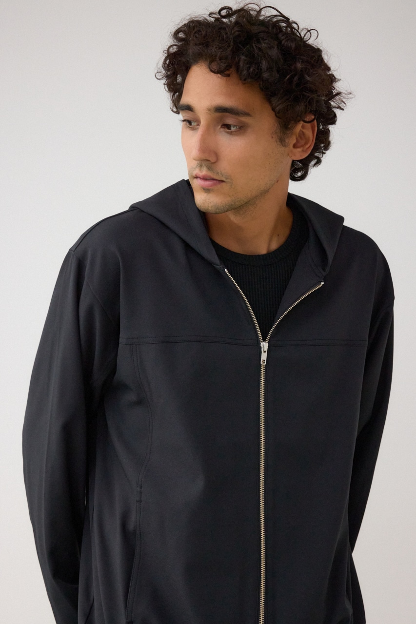 ジョーゼットフーディーブルゾン BLK FREE