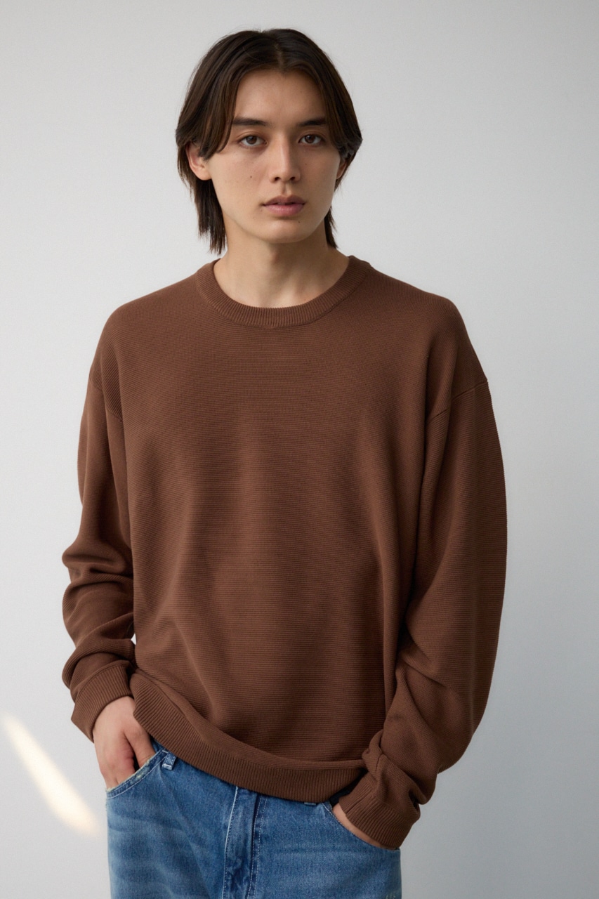 ベーシックガーターニット BRN M