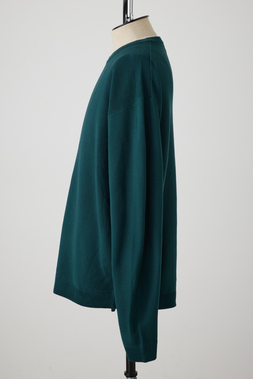 ベーシックガーターニット GRN L