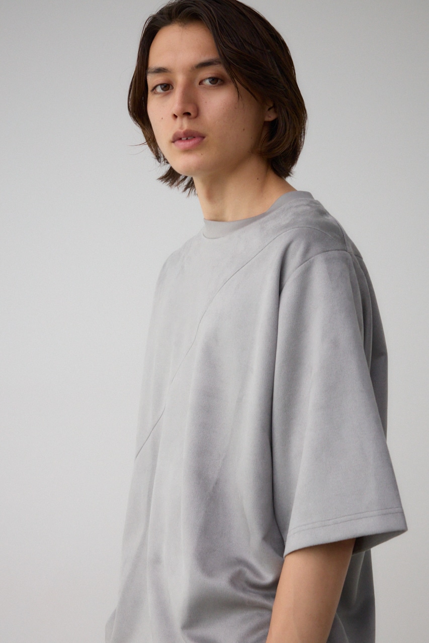 AZUL BY MOUSSY | フェイクスウェード切替トップス (Tシャツ