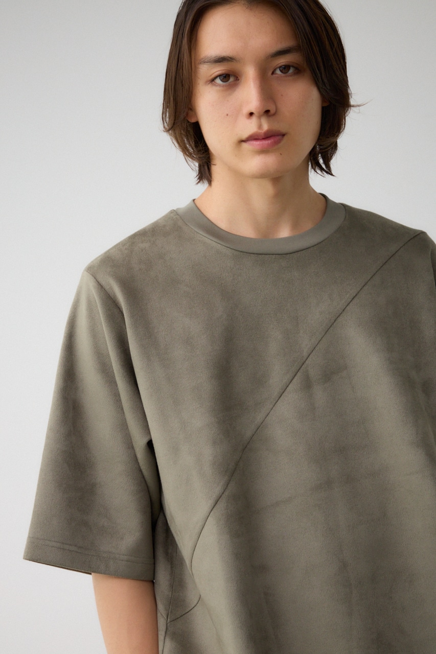 フェイクスウェード切替トップス L/KHA FREE