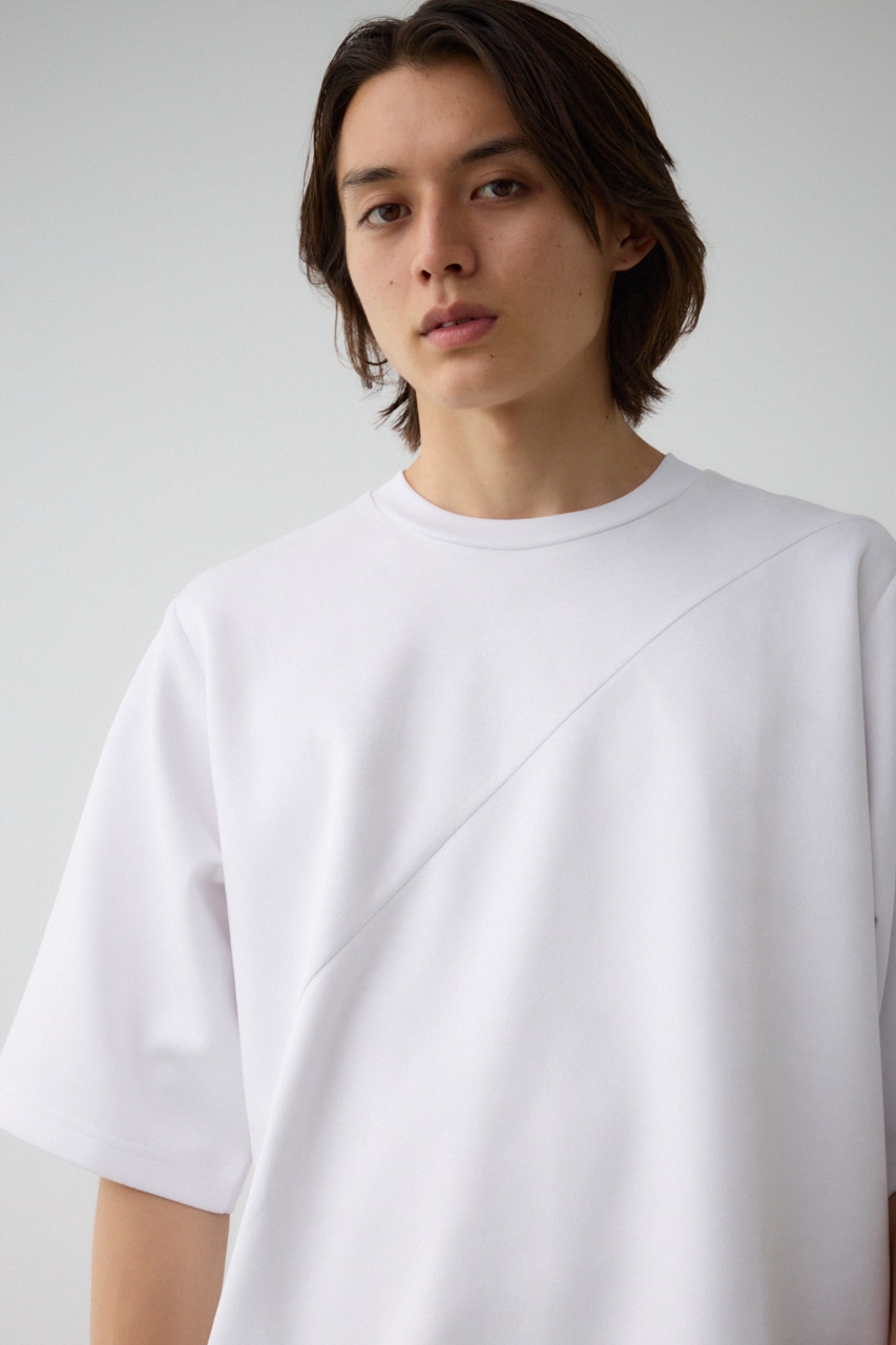 フェイクスウェード切替トップス WHT FREE