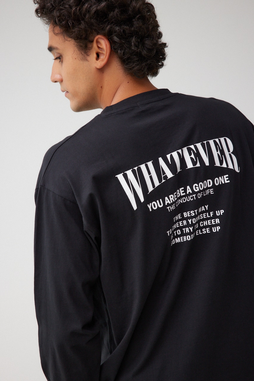 WHATEVER ロングTシャツ BLK M
