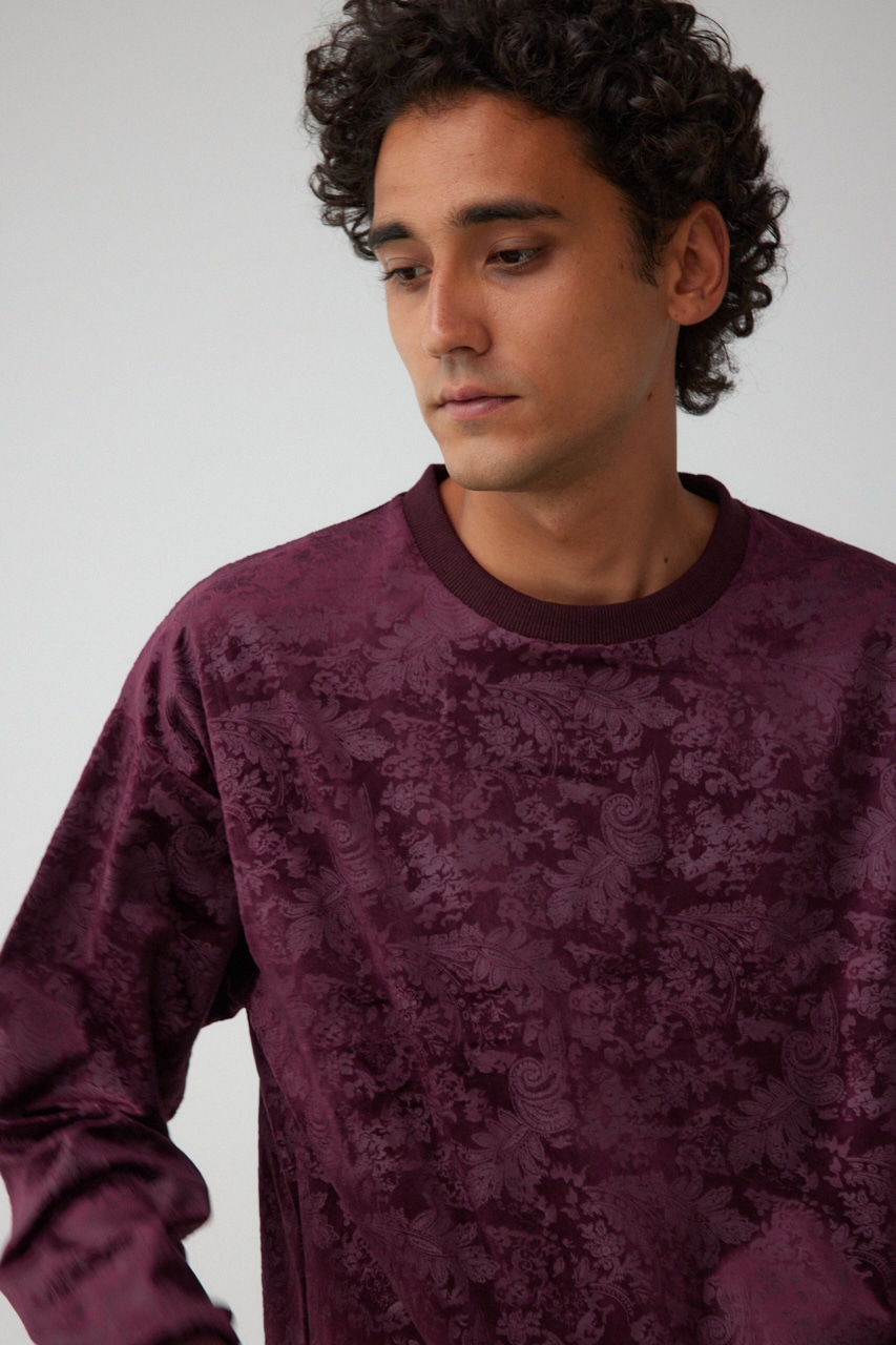 フェイクスウェードエンボスプルオーバー 柄BRD FREE