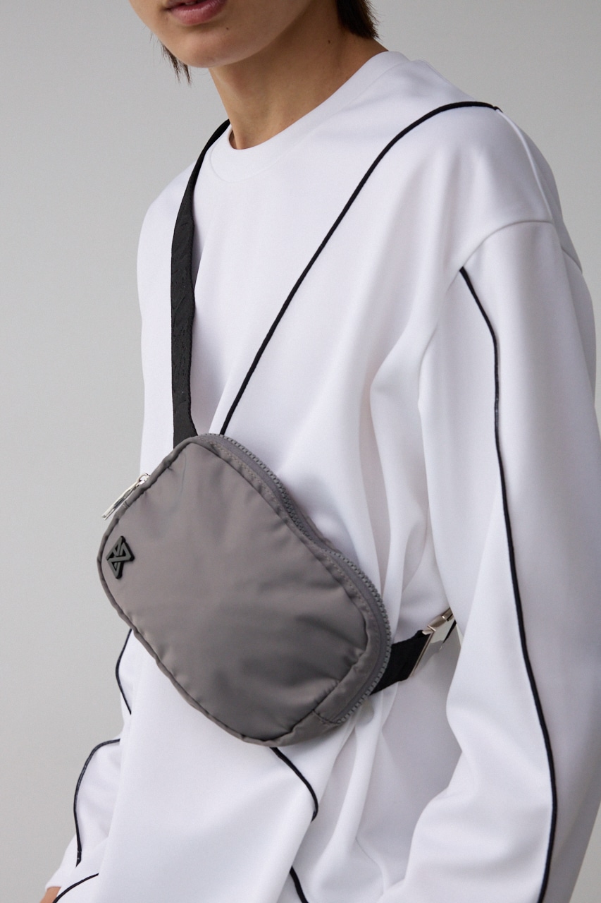 AZプレートミニボディバッグ GRY FREE