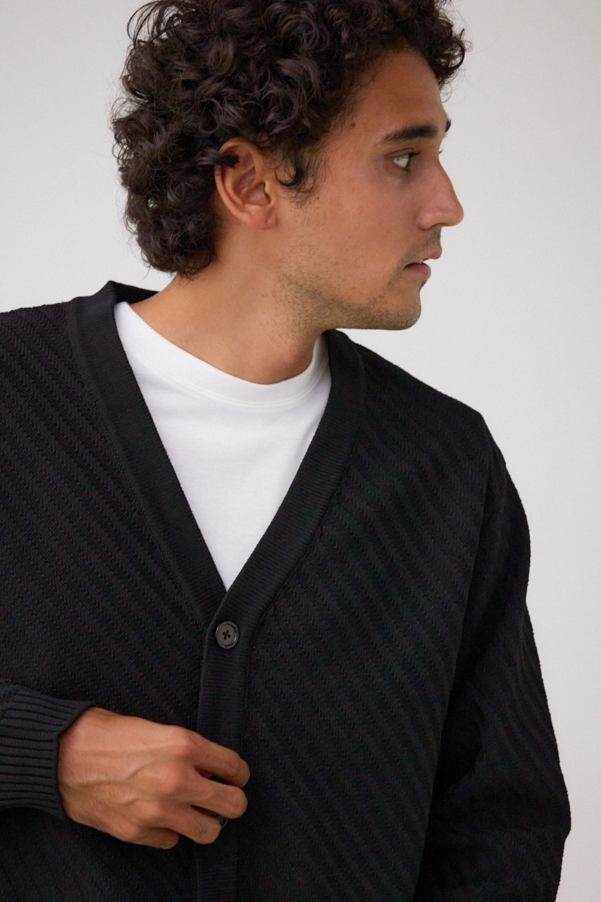 バイヤスセットカーディガン BLK FREE