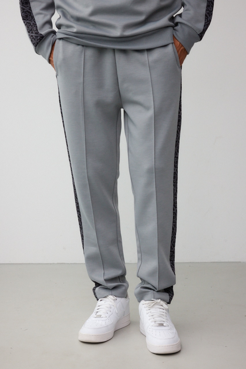 ジャガードラインカットトラウザー GRY FREE