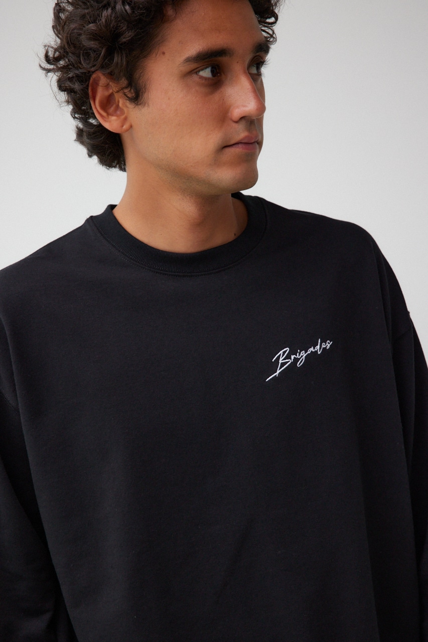 バックロゴビッグトップス BLK FREE