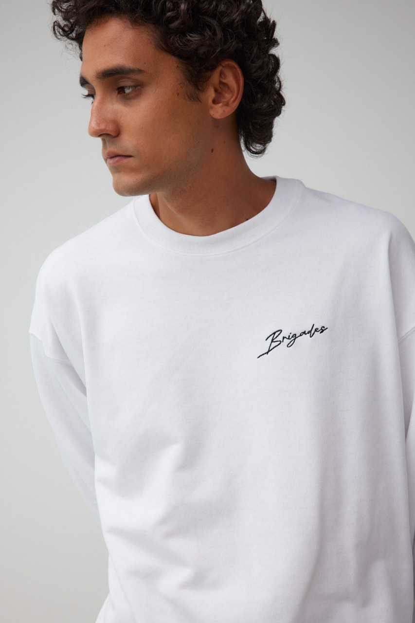 バックロゴビッグトップス WHT FREE