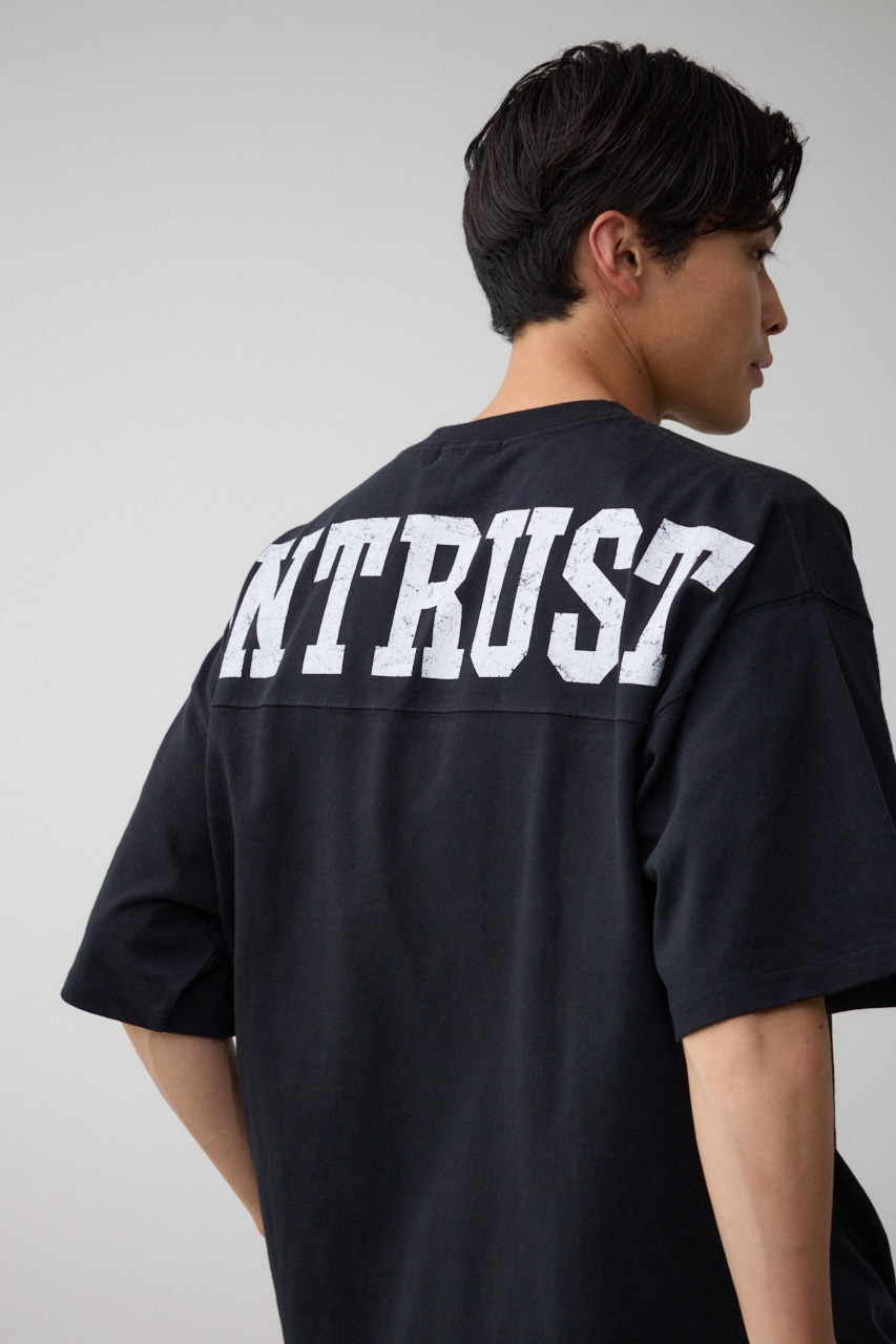 ラウンドヘムビッグTシャツ BLK FREE