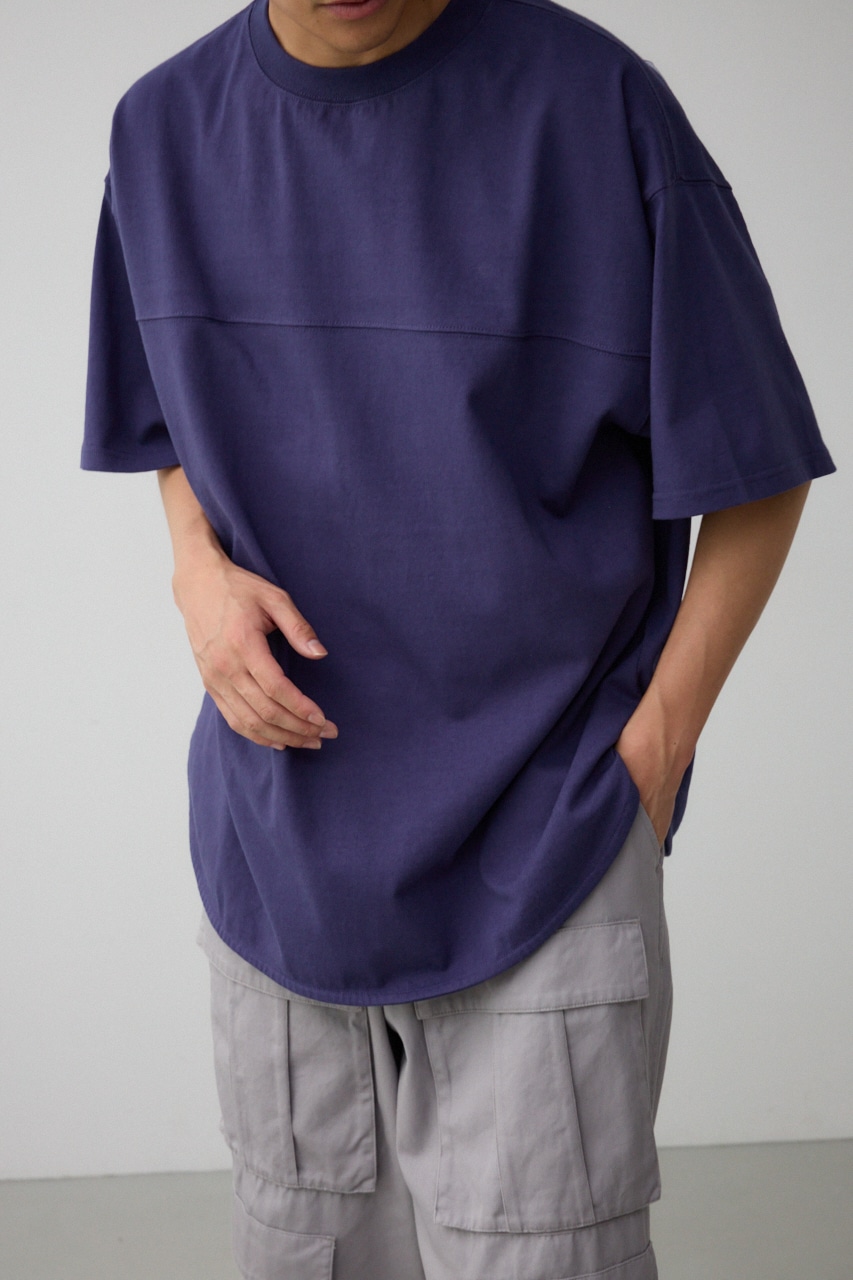 ラウンドヘムビッグTシャツ D/PUR FREE