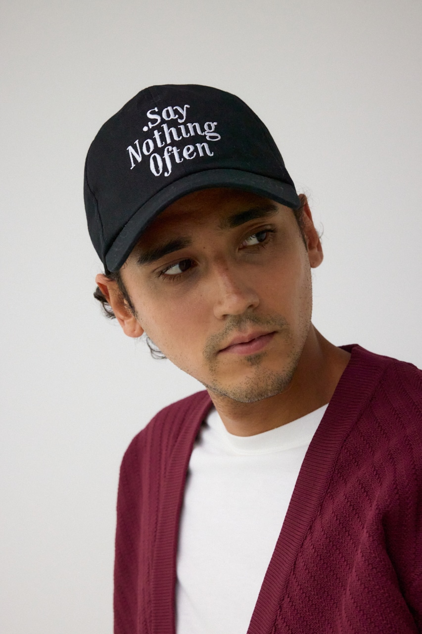 3Dロゴ刺繍キャップ BLK FREE