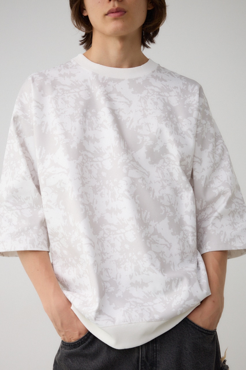 スプラッシュ総柄ビッグトップス 柄WHT FREE