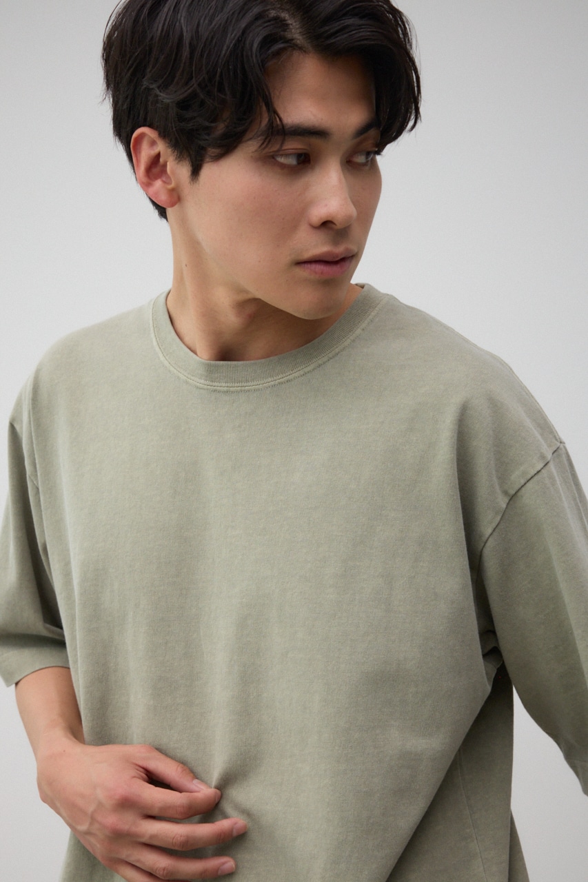 ピグメントサイドスリットTEE L/KHA L