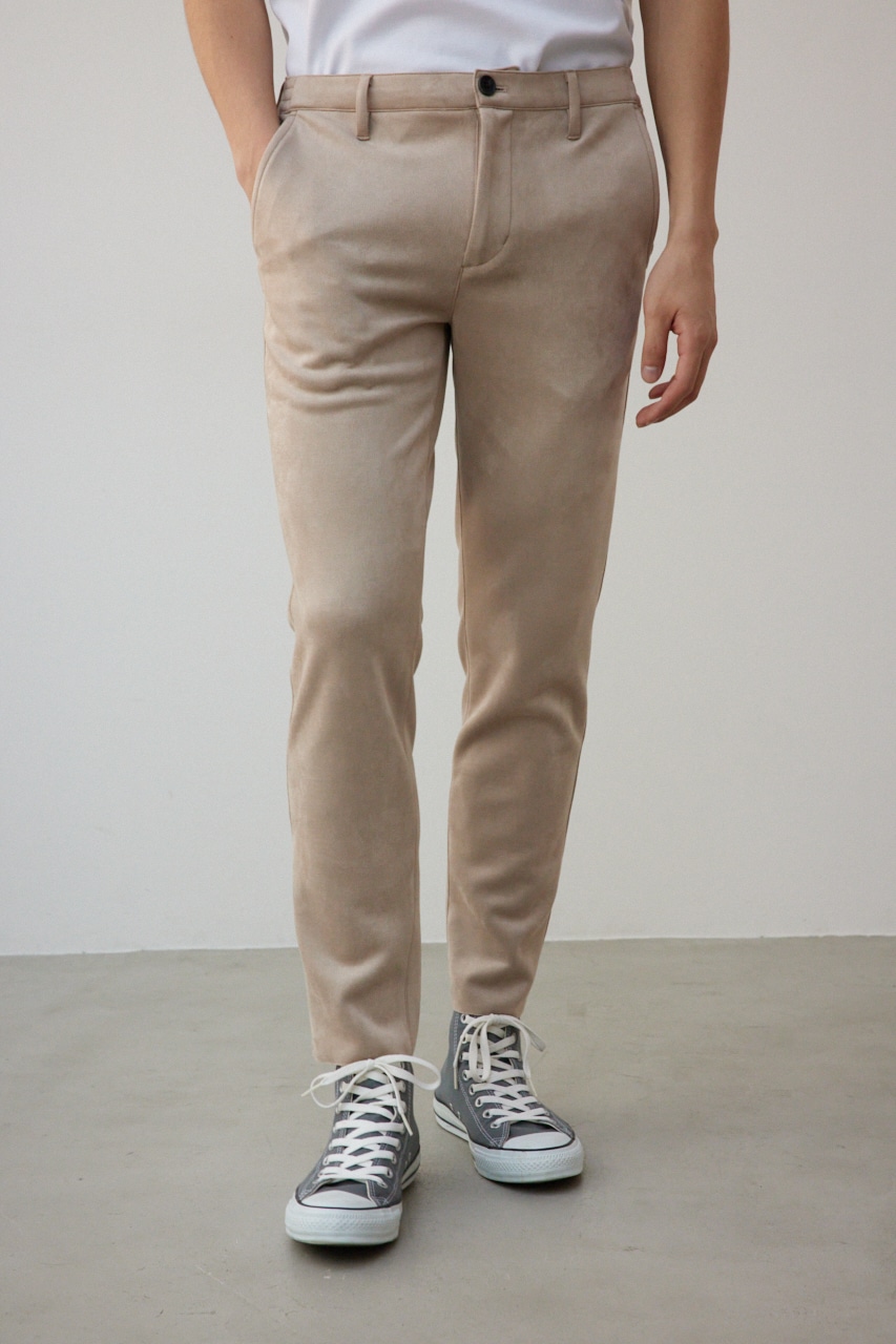 プリマベーラフェイクスウェードパンツ BEG L