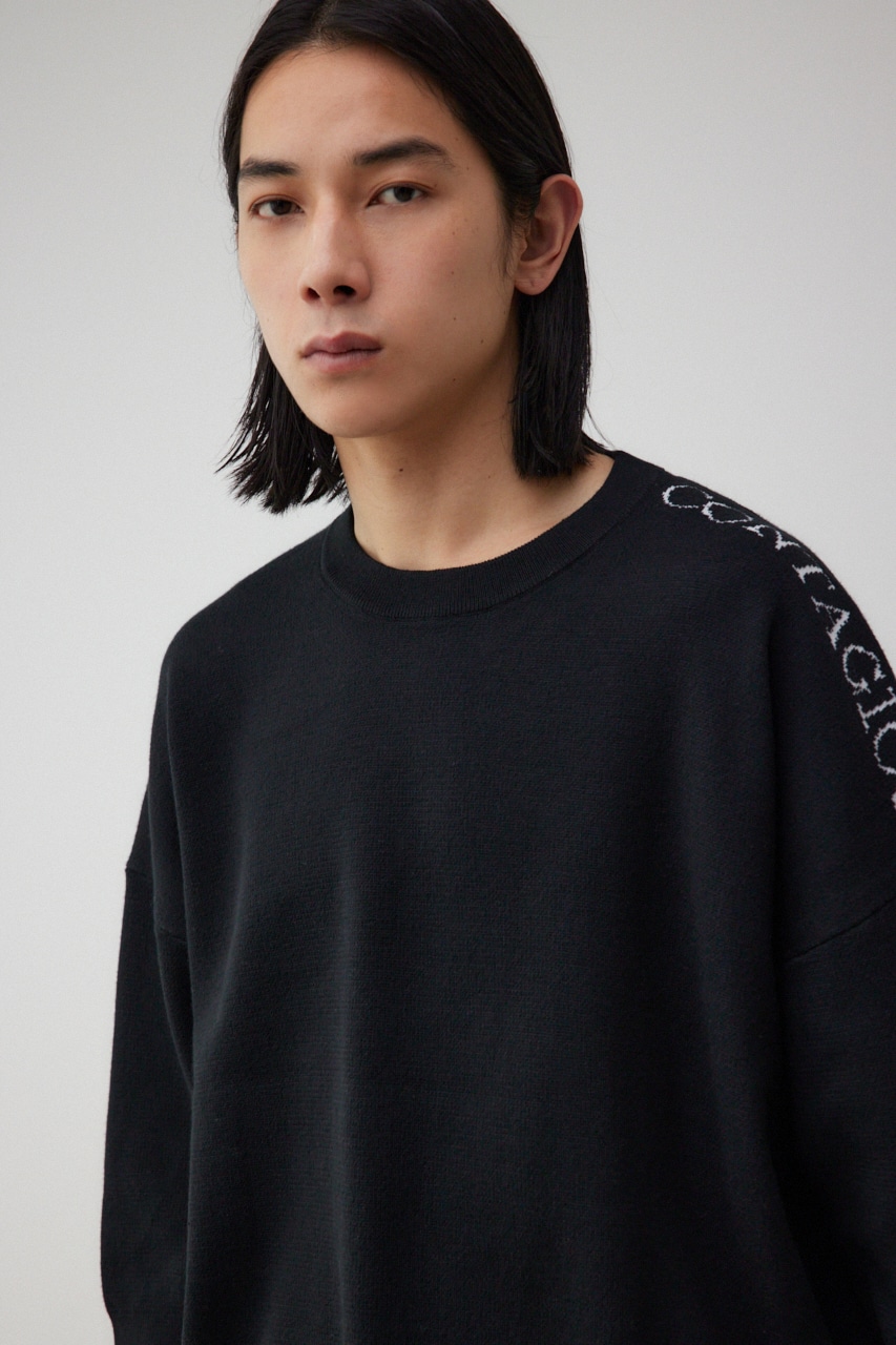 ENTHUSIAM オーバーサイズニット BLK FREE