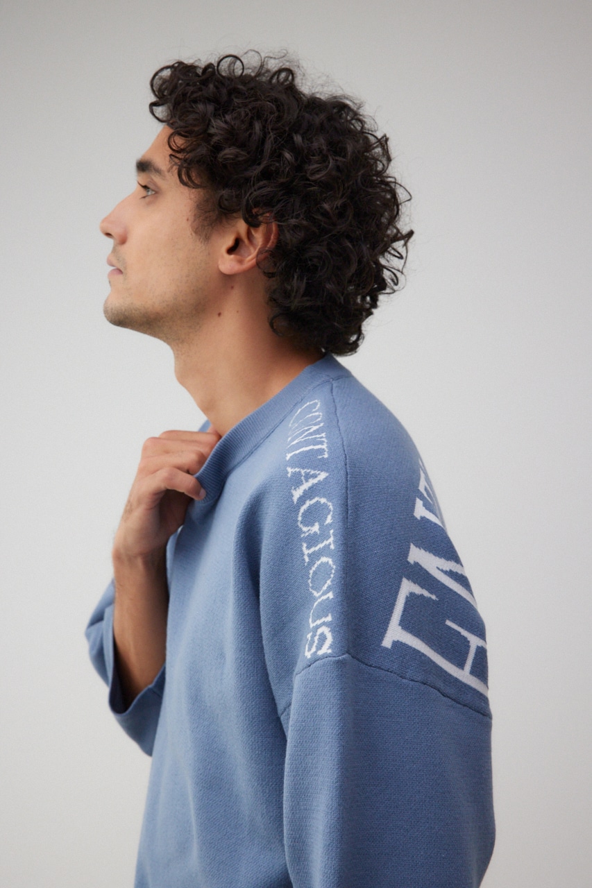 ENTHUSIAM オーバーサイズニット BLU FREE