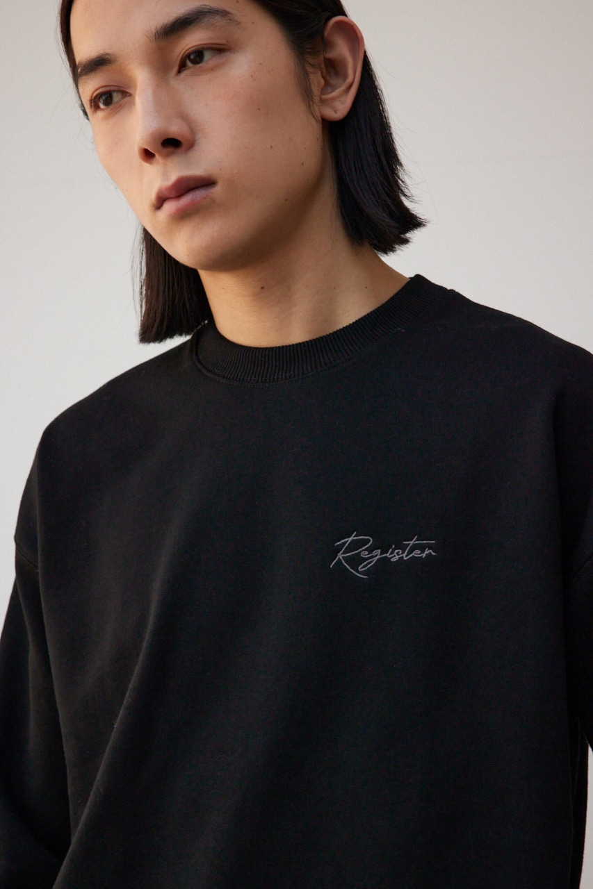3D刺繍バックグラフィックスウェット BLK FREE