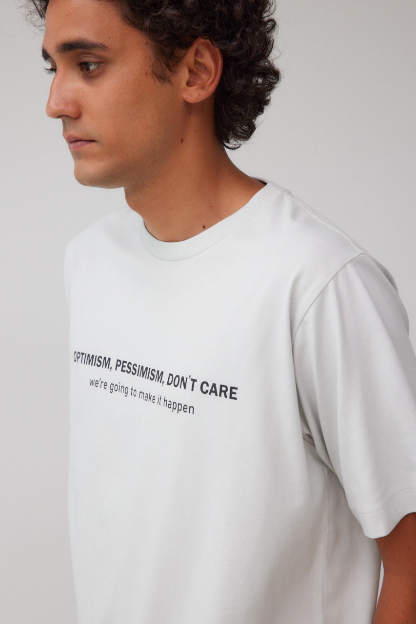 フロントロゴベーシックプリントTEE GRY M