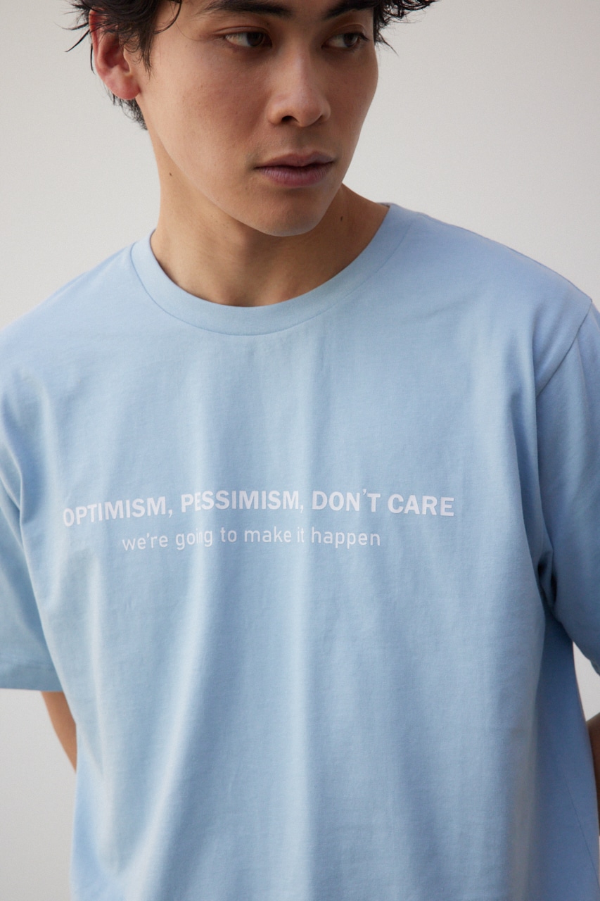 フロントロゴベーシックプリントTEE L/BLU L