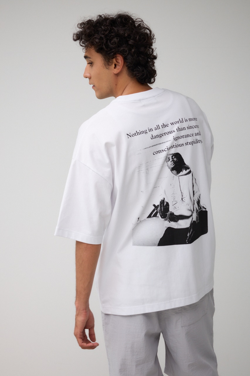 ツーフィンガーフォトTEE WHT FREE