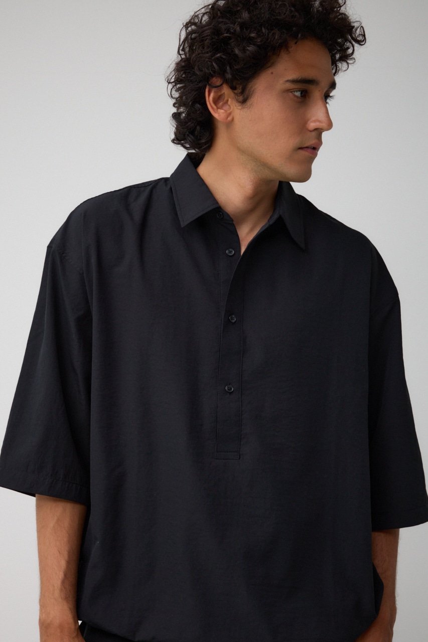 スキッパープルオーバーシャツ BLK FREE