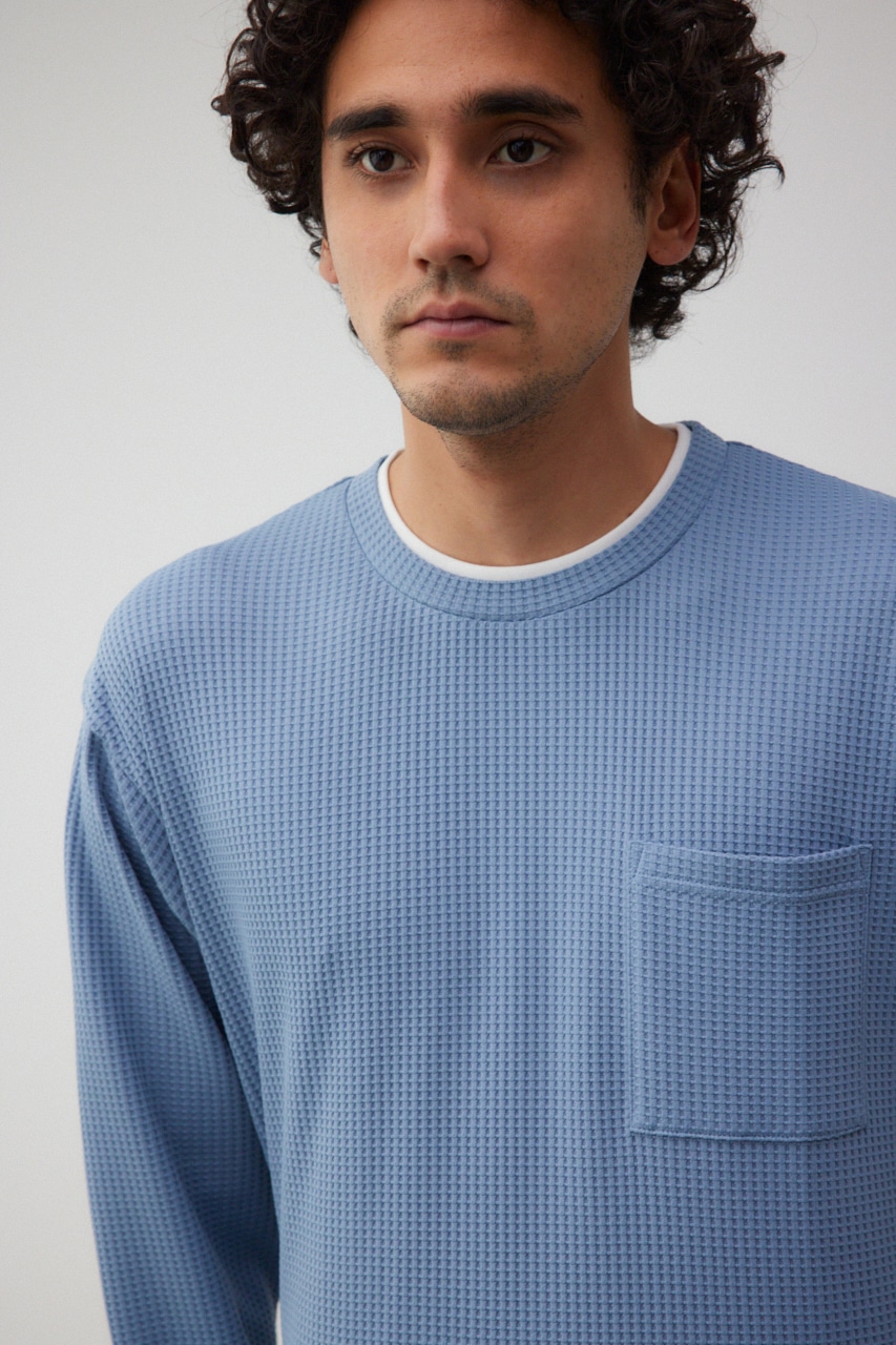 レイヤードロングT L/BLU FREE