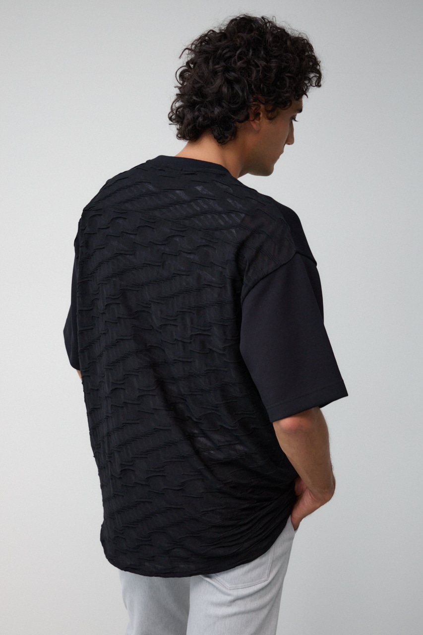 スウィッチングビッグTシャツ BLK FREE