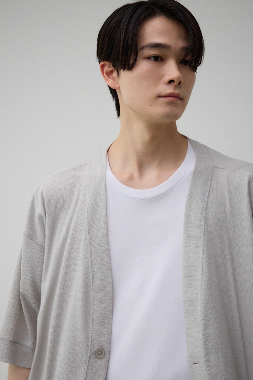 楊柳1ボタンカーディガン L/GRY M