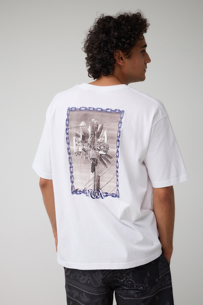 RVCA×AZUL バックフォトT WHT FREE