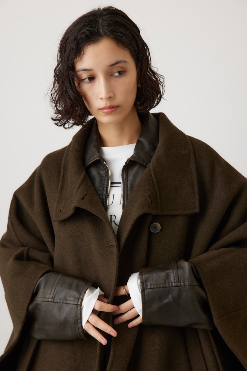 スタンドネックポンチョ KHA FREE