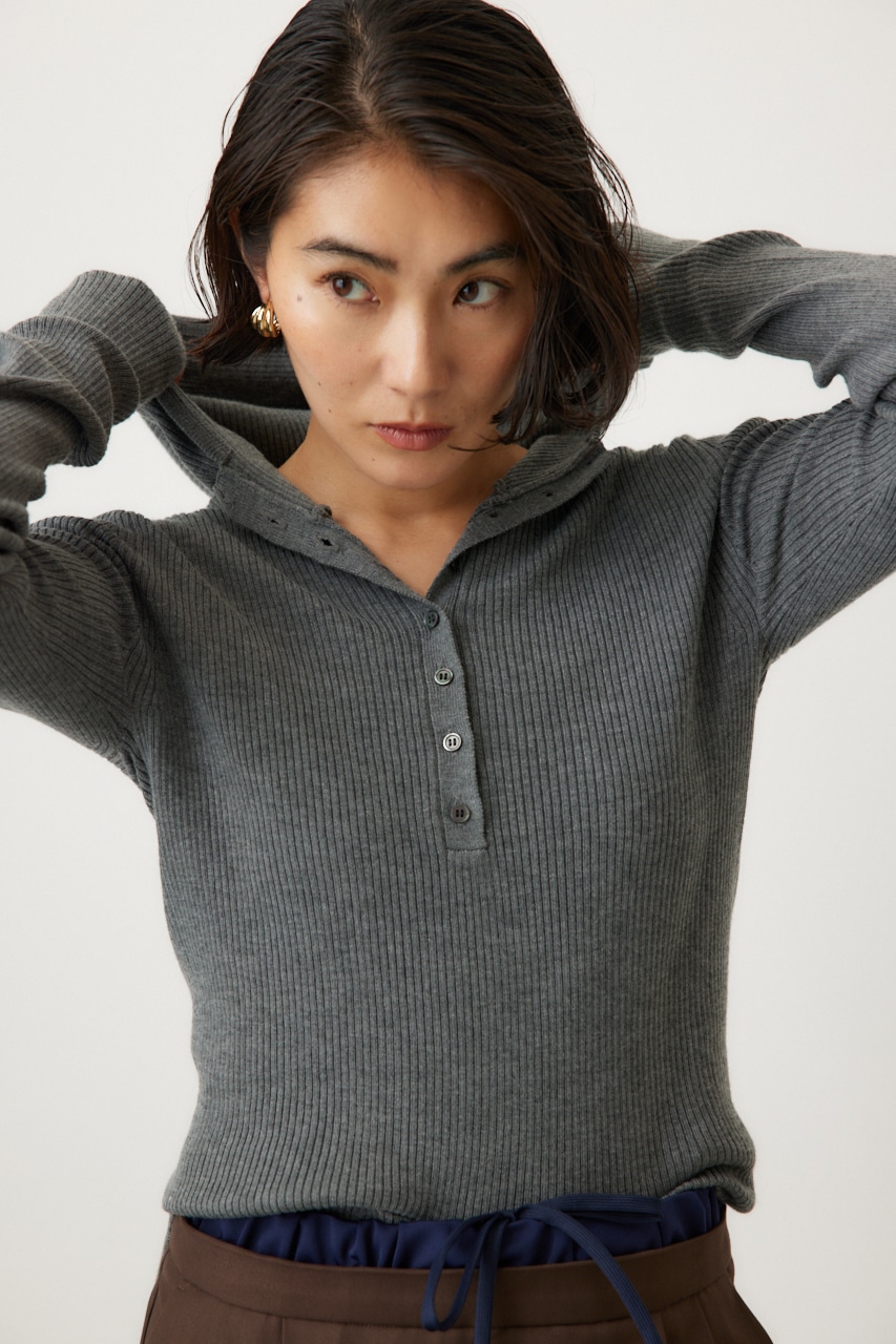 バラクラバニットプルオーバー GRY FREE