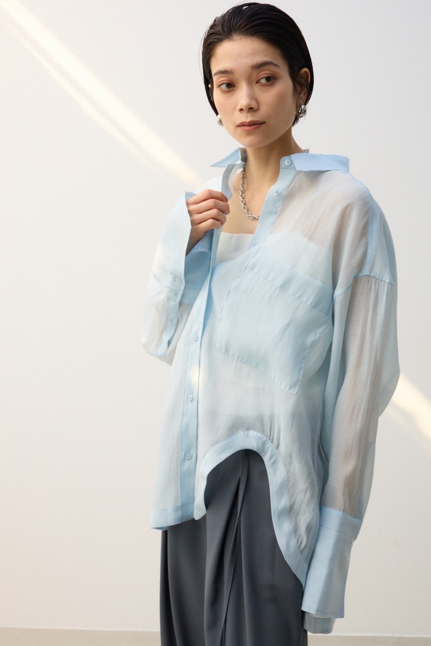 crie conforto | アシメヘムシアーシャツ (シャツ・ブラウス ) |SHEL  