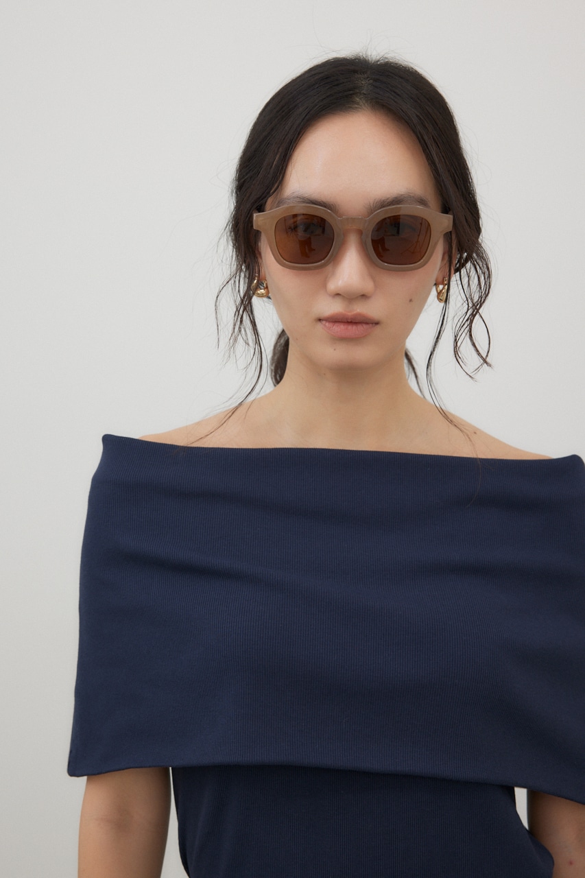 ラウンドサングラス BEG FREE