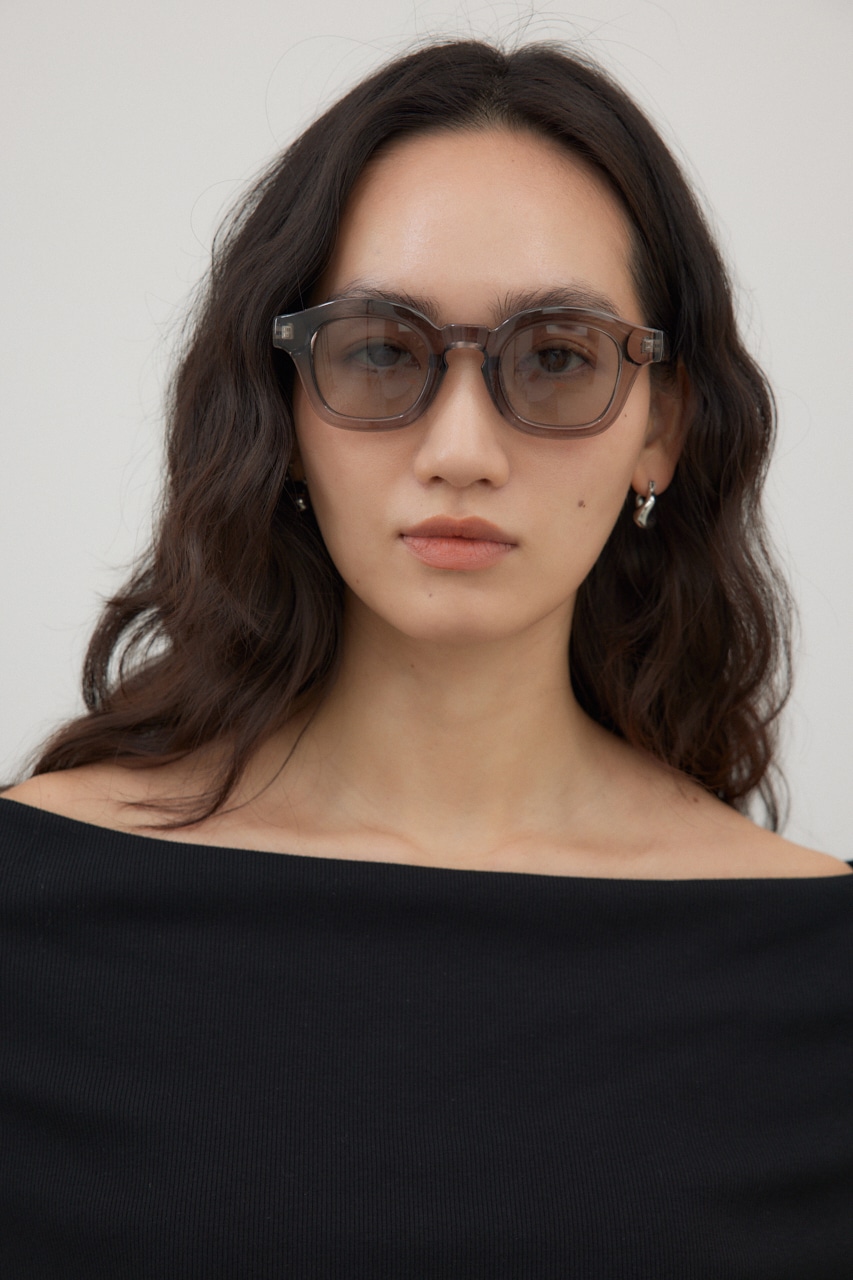 ラウンドサングラス GRY FREE