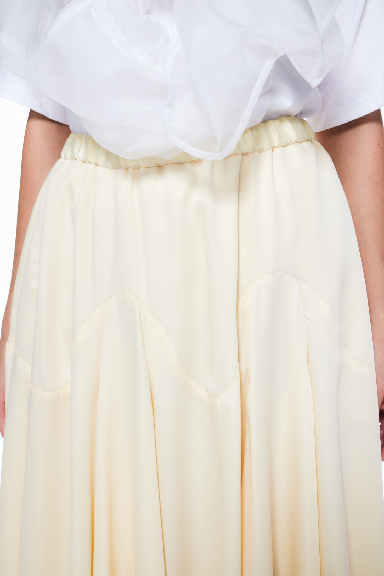 ENFOLD エンフォルド 23SS オレンジ×イエロー ポリエステル SARAタフタ  