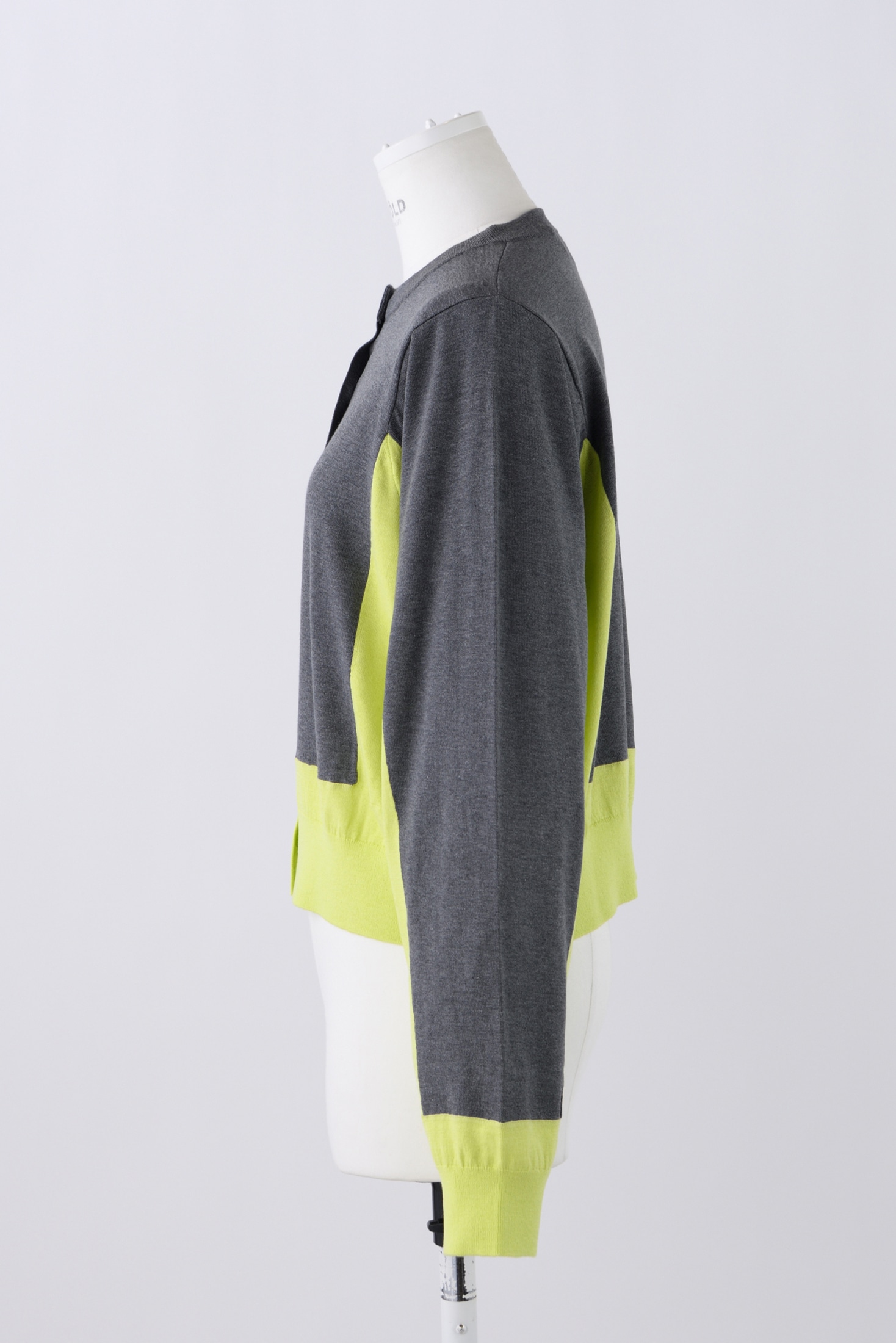 COLOR-BLOCK CARDIGAN｜38｜M/GRN｜KNIT WEAR｜|ENFÖLD OFFICIAL  