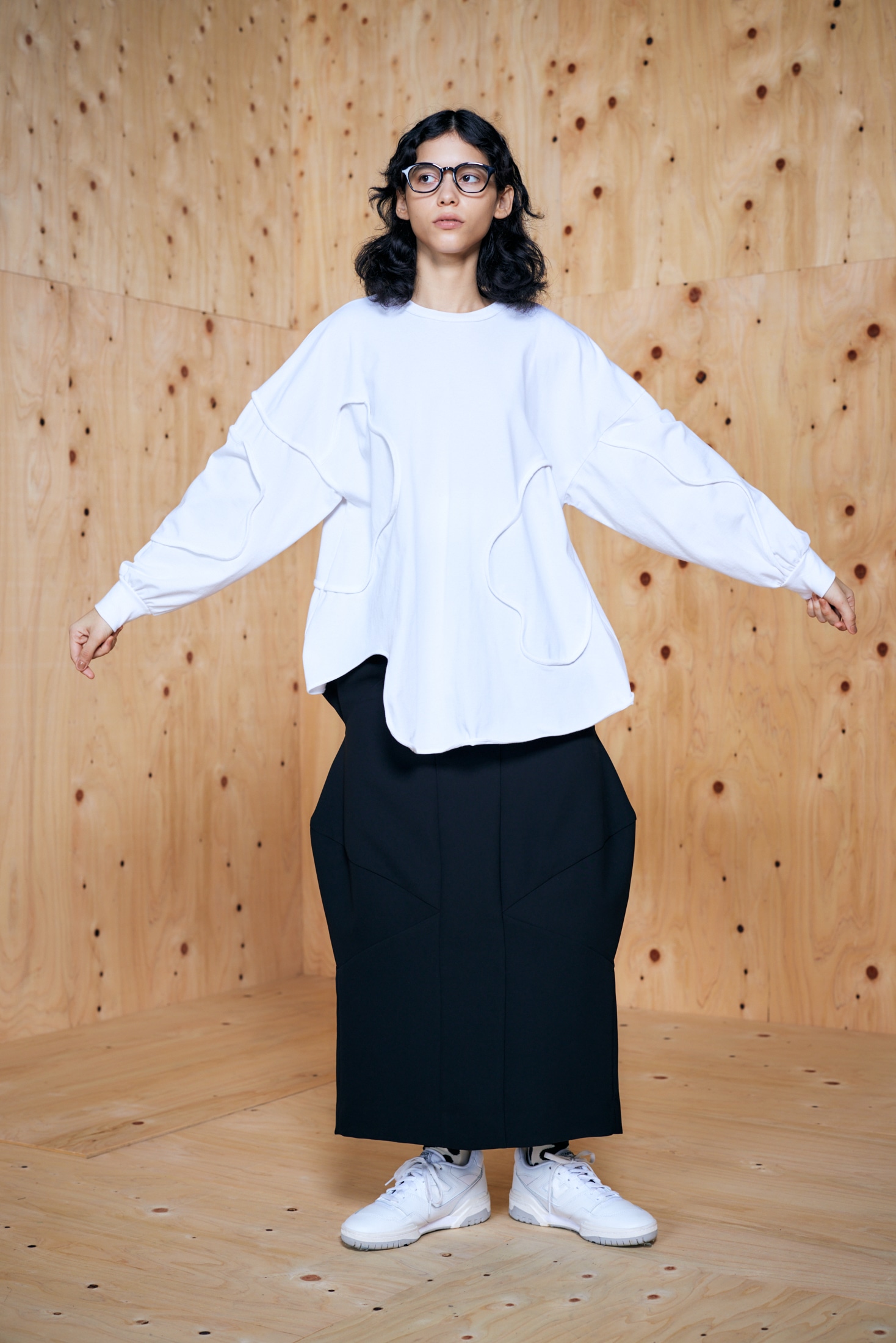 PIPING-FLOWER PULLOVER｜38｜WHT｜CUT AND SEWN｜|ENFÖLD OFFICIAL 