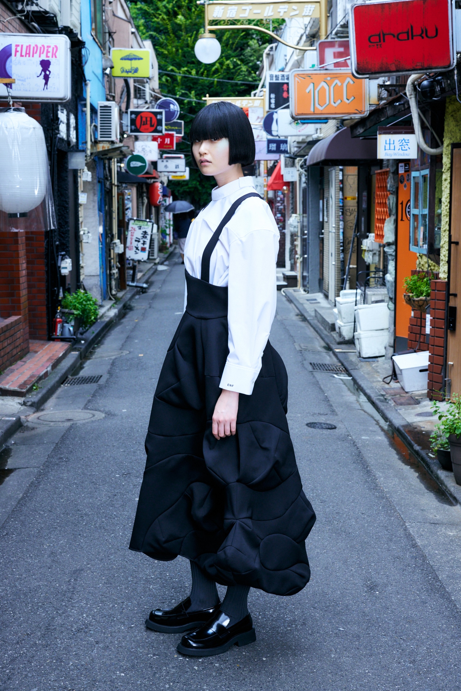 WAVE OVERALLS-SKIRT｜36｜BLK｜SKIRT｜|ENFÖLD OFFICIAL ONLINE STORE  