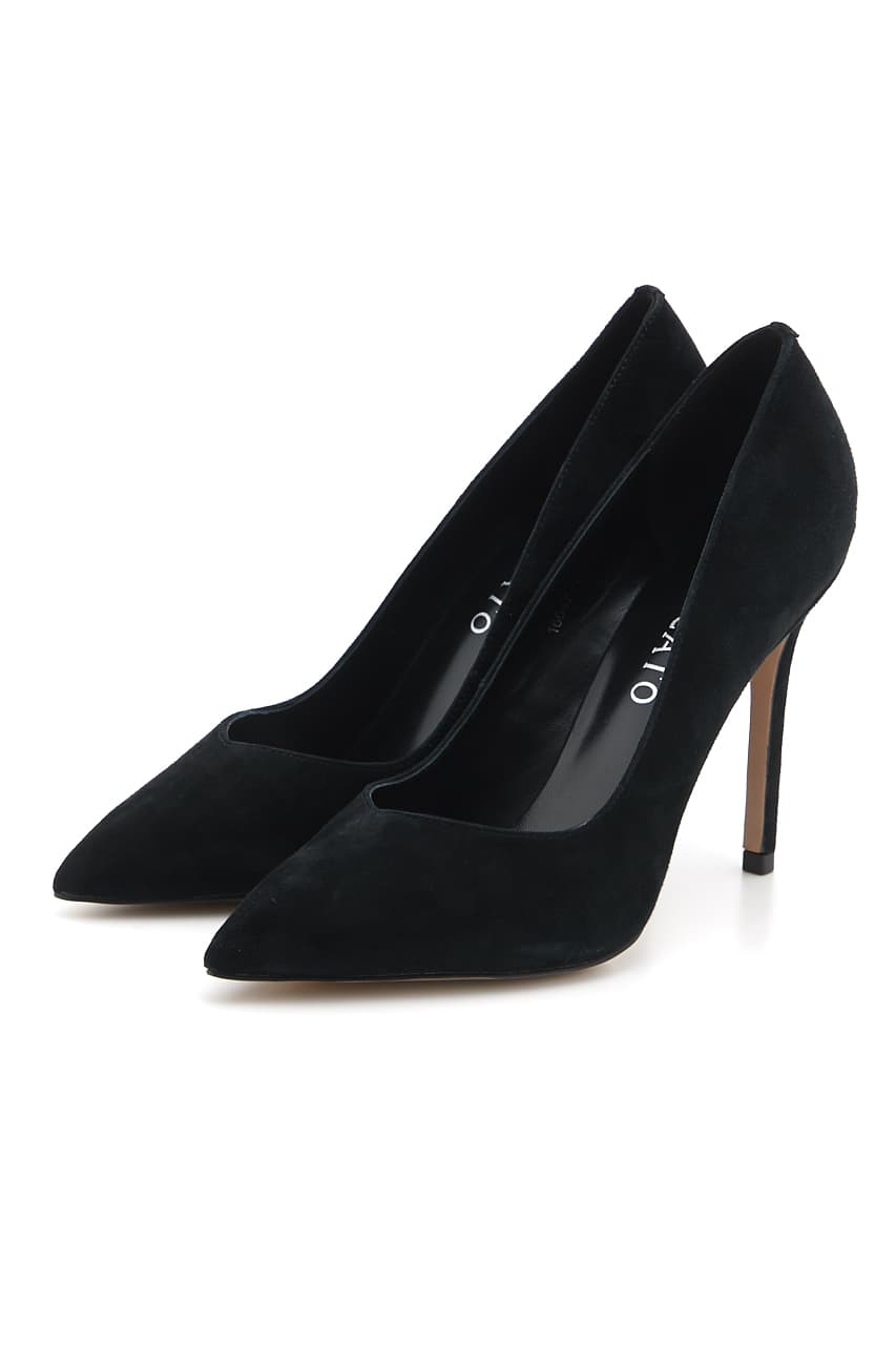 スティレットヒールVパンプス D/BLK 24.0cm